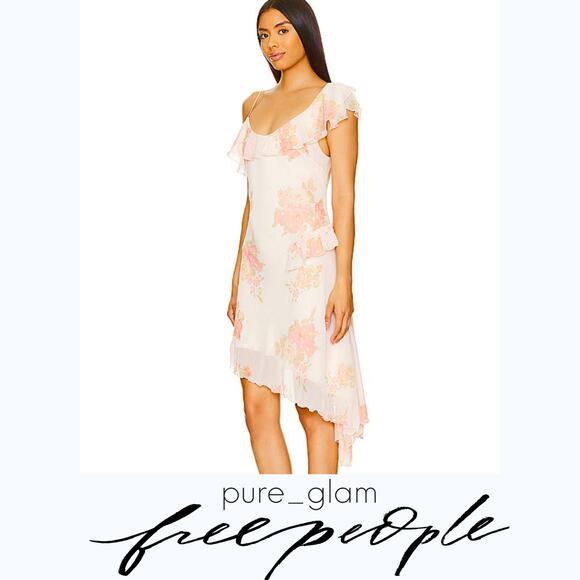 Free People floral asymmetrical dress - Picture 5 of 6